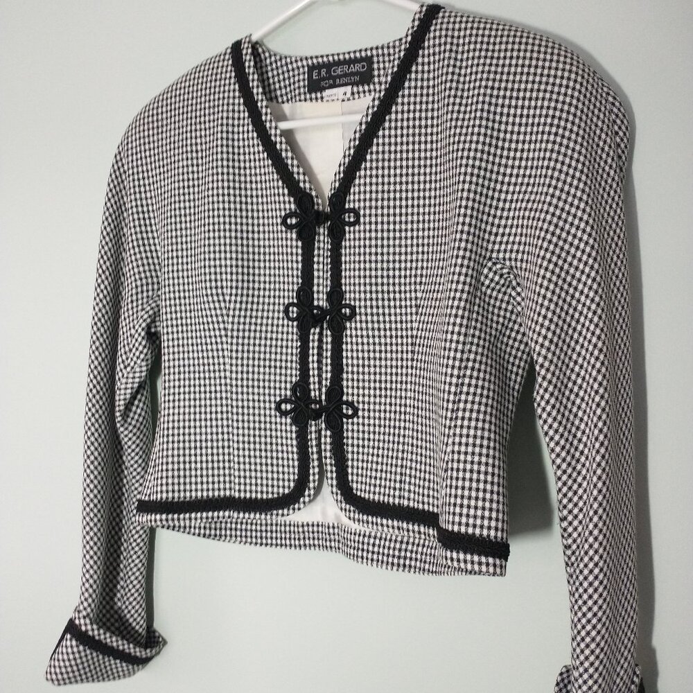 NWOT ER Gerard Cropped Suit Jacket